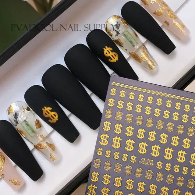 3D Nail Art Stickers Summer Smile Face Transfer Water Decals Tips High Quality Adhesive Slider DIY Foils Tip Decoration Maincure-Nail Inspo