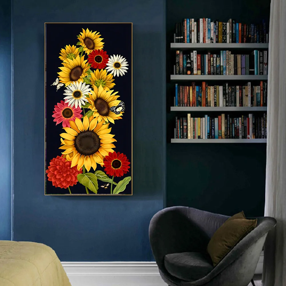 Diamond Painting - Full Round Drill - Sunflower(Canvas|30*60cm)