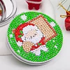 DIY Double Sided Special Shape Diamond Painting Compact Mirror Kit( (Santa)