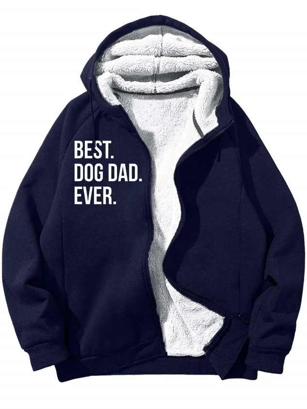 Men’s Best Dog Dad Ever Casual Loose Sweatshirt socialshop