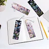 4Pcs Special Shape Flowers Dragonfly 5D DIY Diamond Painting Bookmark for Adults
