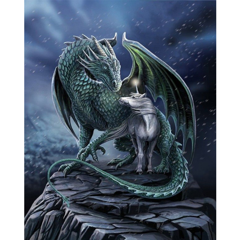 

Pterodactyl - 11CT Stamped Cross Stitch - 40*50CM, 501 Original