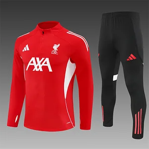 2025/2026 Liverpool Red Half-Pull Training Suit  1:1 Thai Quality Set