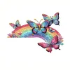 (US Local)Rainbow Butterfly  Diamond Painting Door Corner Sign DIY Door Frame Decor