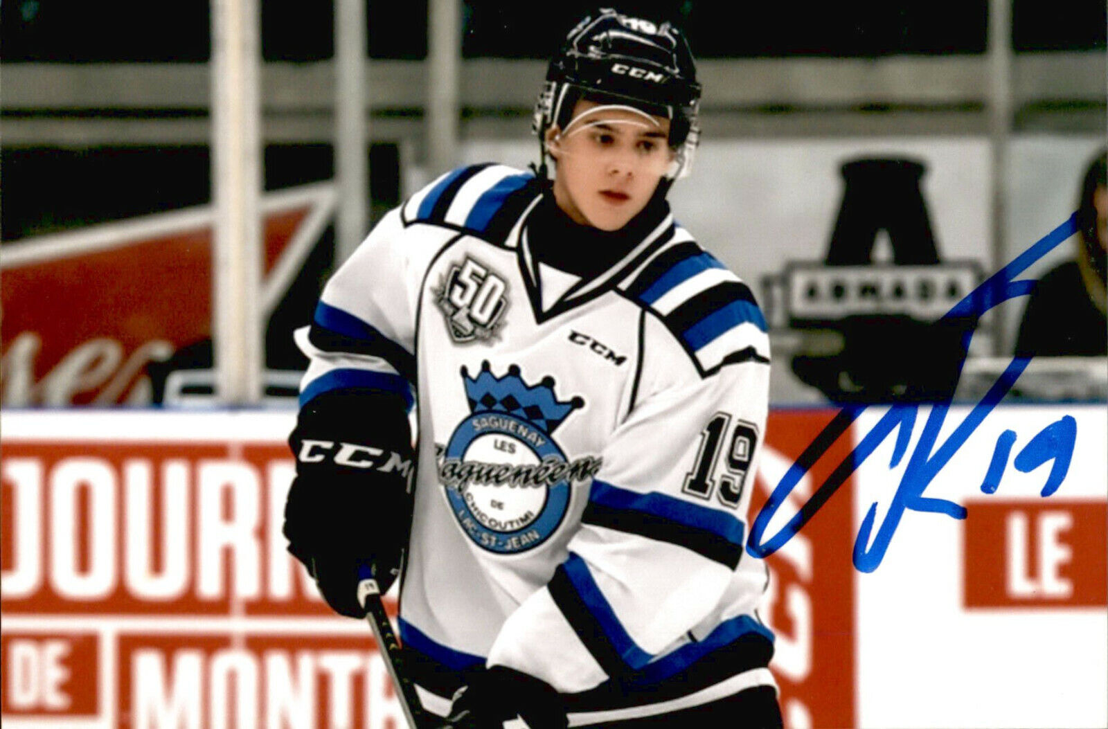 Theo Rochette SIGNED autograph 4x6 Photo Poster painting CHICOUTIMI SAGUENEENS / NHL DRAFT 2020