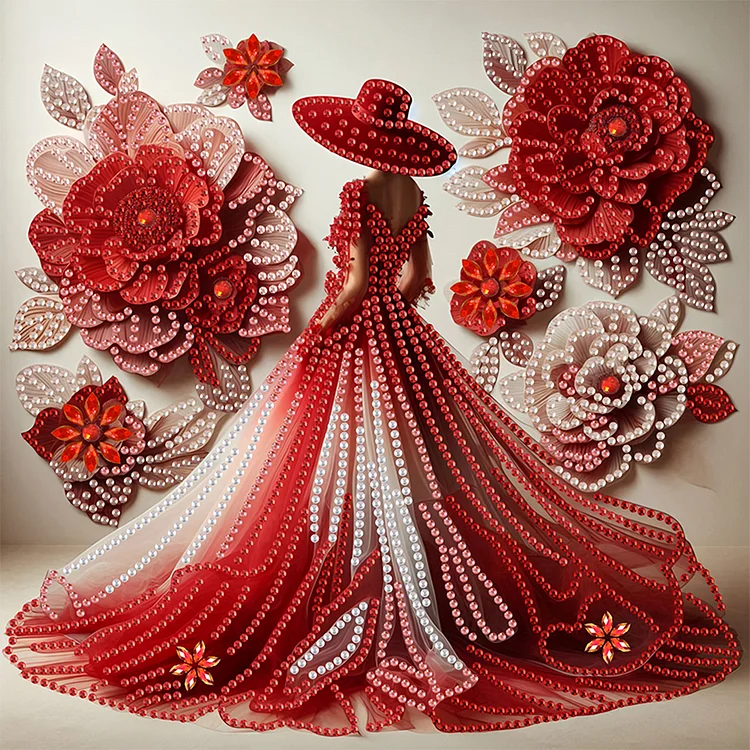 Lady - Partial Drill - Special Diamond Painting(30*30cm)