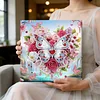 Framed Diamond Painting - Special Shaped - Butterflies and Flowers (25x25cm)