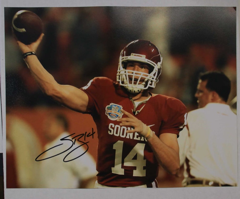 Sam Bradford Signed Autographed Glossy 11x14 Photo Poster painting Oklahoma Sooners - COA Matching Holograms