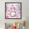Snowman-11CT Counted Cross Stitch 40*40cm/15.75*15.75in