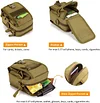 Molle Hüfttasche Mini Gürteltasche Taktisch Zubehörtasche Crossbody Tasche Multifunktional Beutel Handytasche zum Aufhängen Klein Tasche für Training Camping Reise Fitness Wanderung Radfahren
