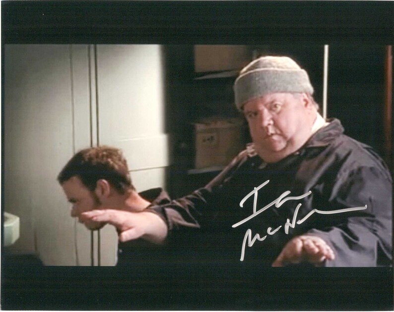 Ian McNeice Signed Autographed Glossy 8x10 Photo Poster painting - COA Matching Holograms