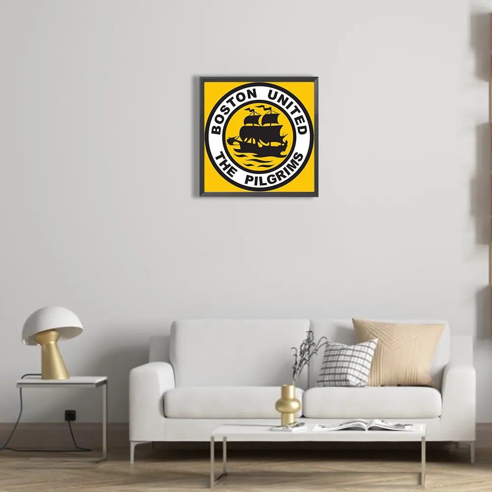 Full Round Diamond Painting 30*30cm - Boston United Fc Football Team