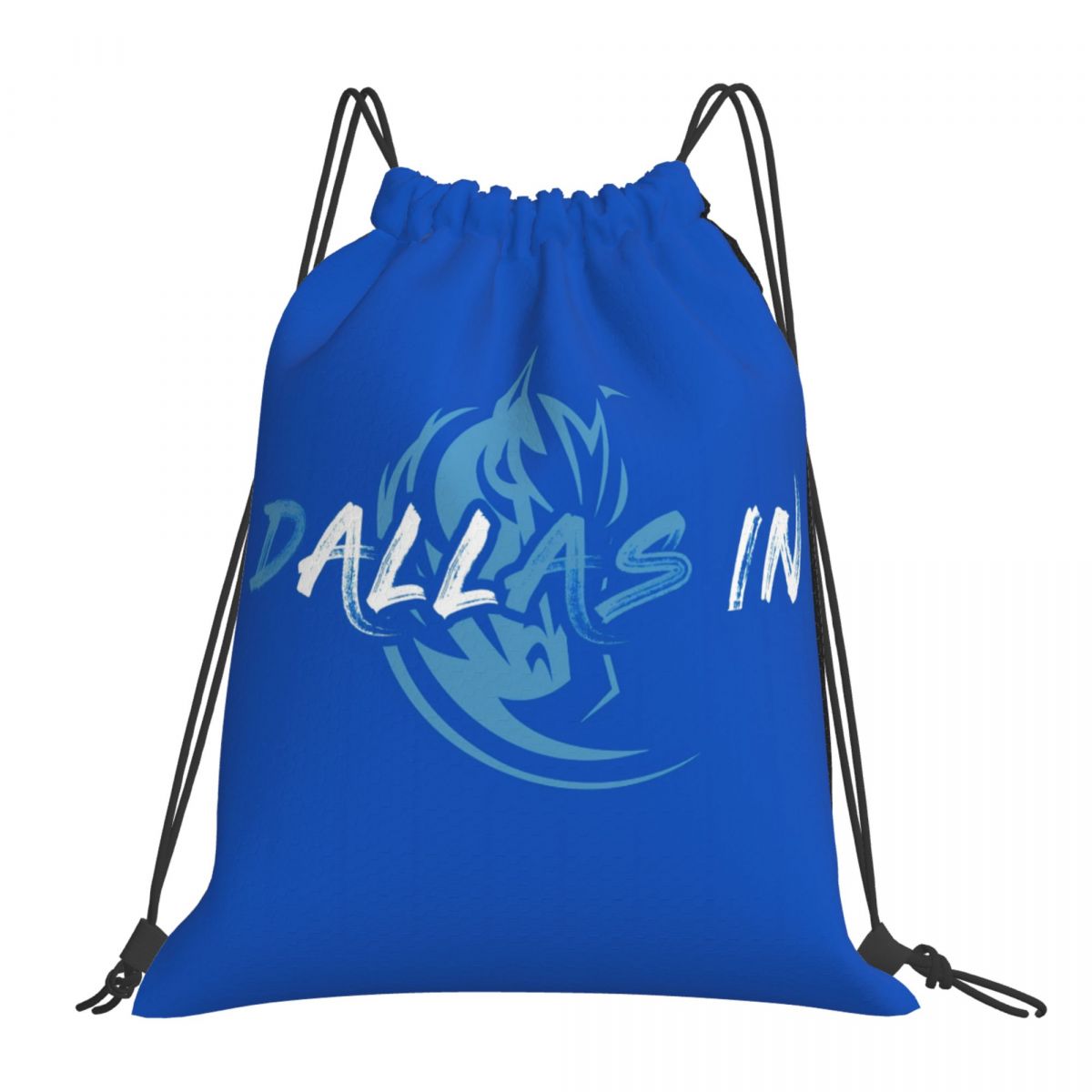Dallas Mavericks Hype Logo Waterproof Adjustable Lightweight Gym Drawstring Bag