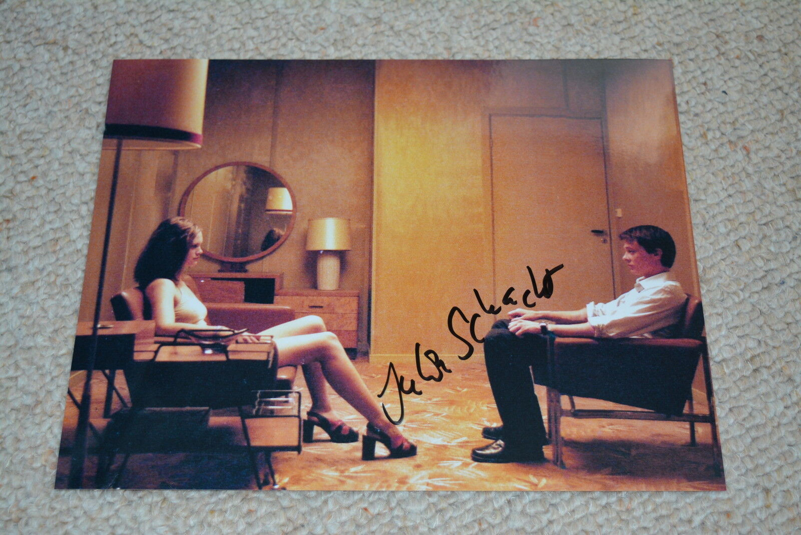 JULIA SCHACHT signed autograph In Person 8x10 20x25 cm ACTRESS NORWAY Next Door