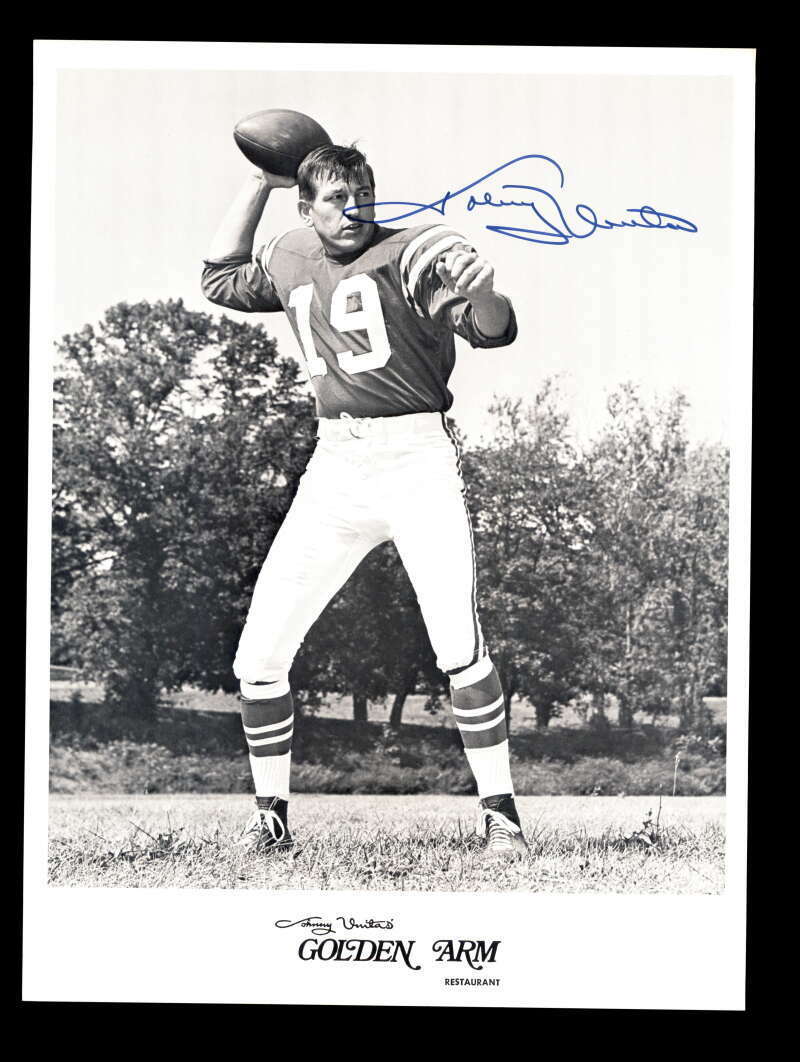 Johnny Unitas JSA Coa Signed 8x10 Colts Photo Poster painting Autograph