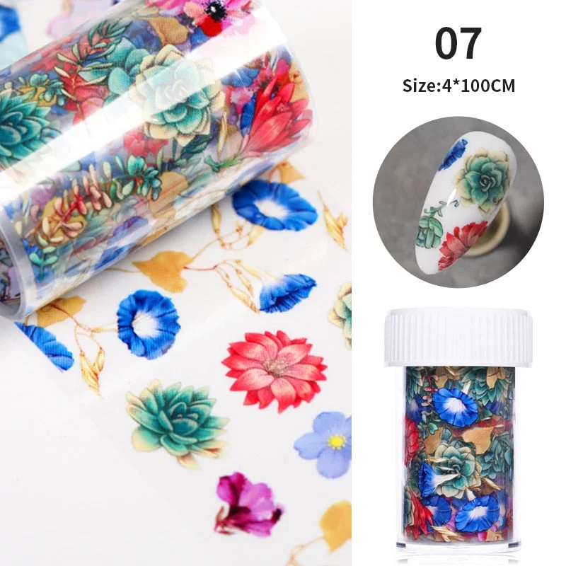 Nail Foils Marble Series Nail Transfer Foils Decorations DIY Idea Nail Art Transfer Sticker Decals Nail Accessories 4*100cm