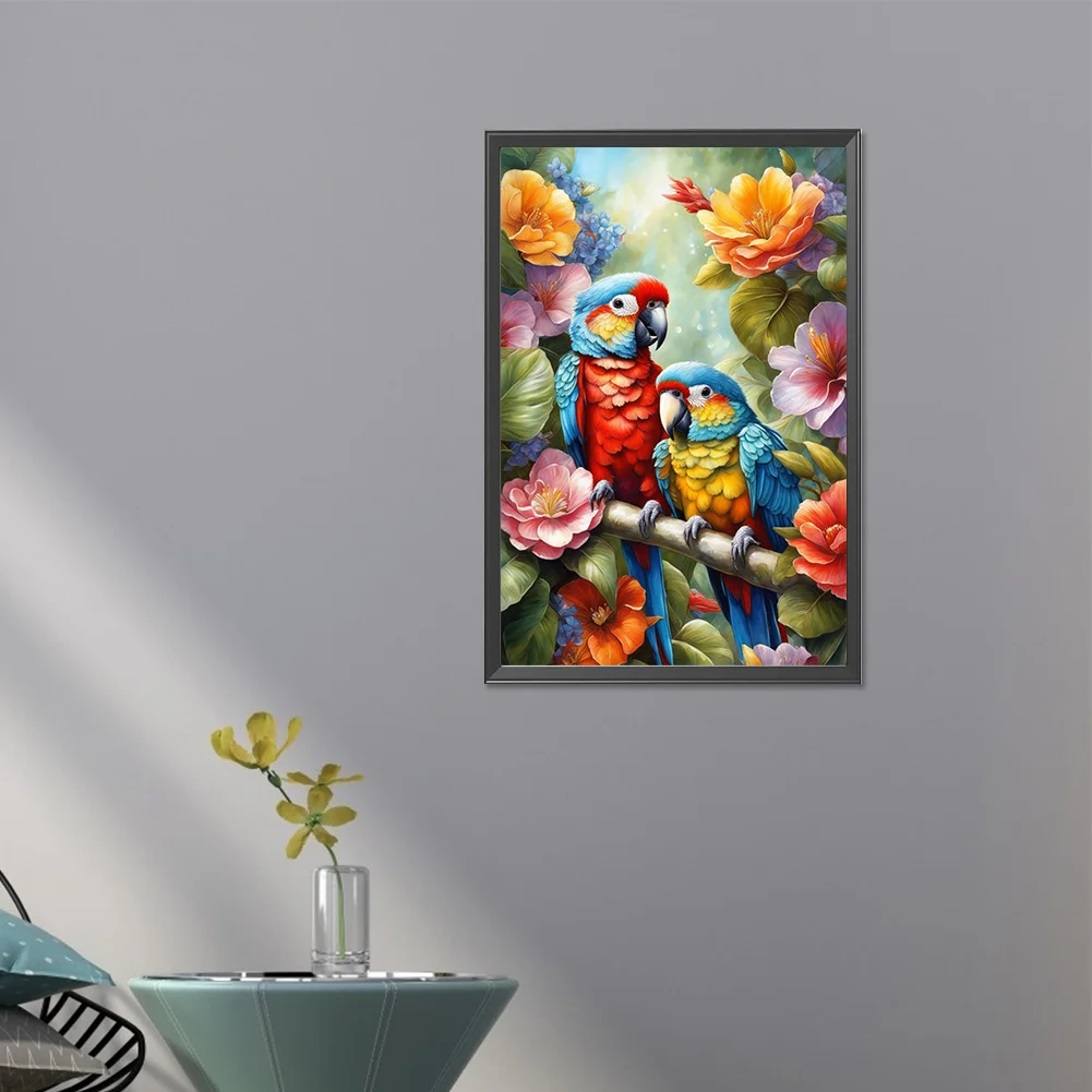 Partial AB Diamond Painting - Full Round Drill - Parrot(Canvas|45*65cm)