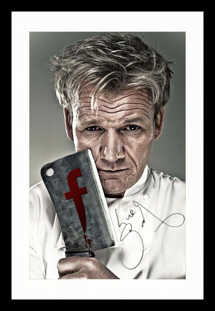 Gordon Ramsay Autograph Signed & Framed Photo Poster painting 2