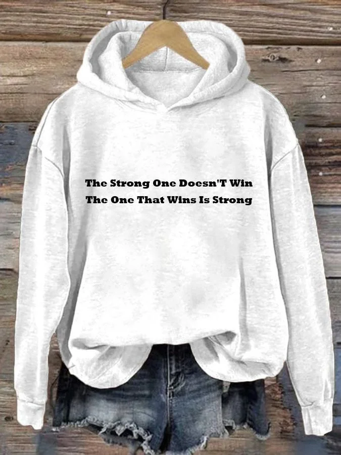 Women's Printed Long Sleeve Hooded Sweatshirt