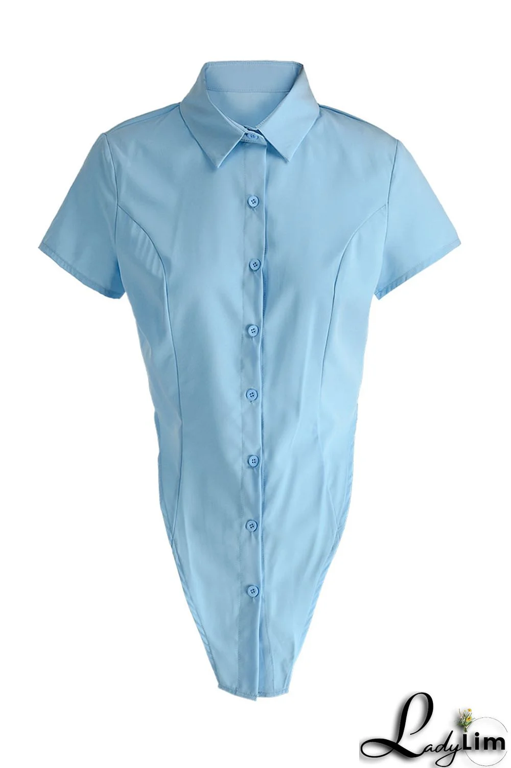 Black Fashion Casual Solid Asymmetrical Turndown Collar Tops