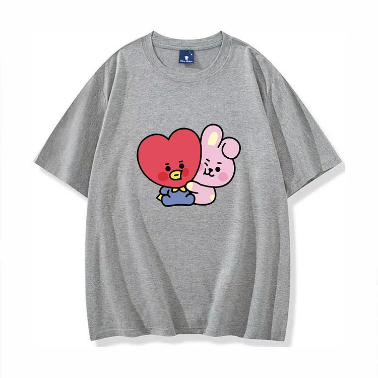 BT21 Baby TATA and COOKY Couple T-shirt