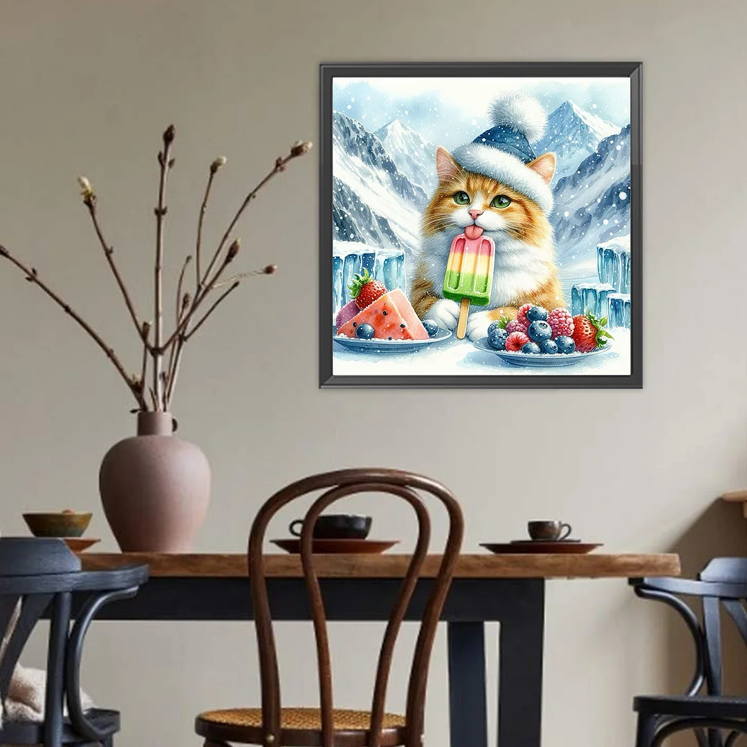 Diamond Painting - Full Round Drill - Cat(Canvas|Canvas|40*40cm)