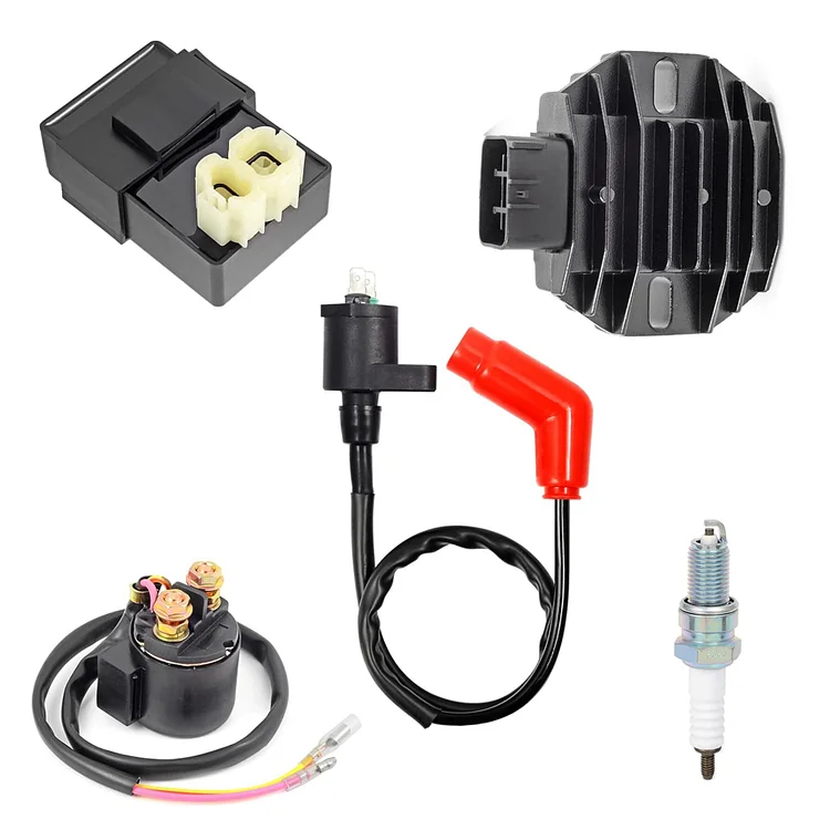 SEBLAFF Ignition Coil CDI Box Voltage Regulator Rectifier Relay Kit Replacement for Recon 250 TRX250 TE/TM 1997-2004 TRX250EX TRX250X 2001-2019