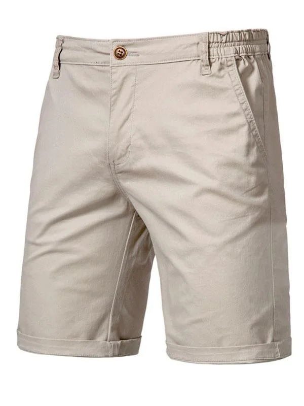 Men's Straight Slim Cargo Cropped Pants