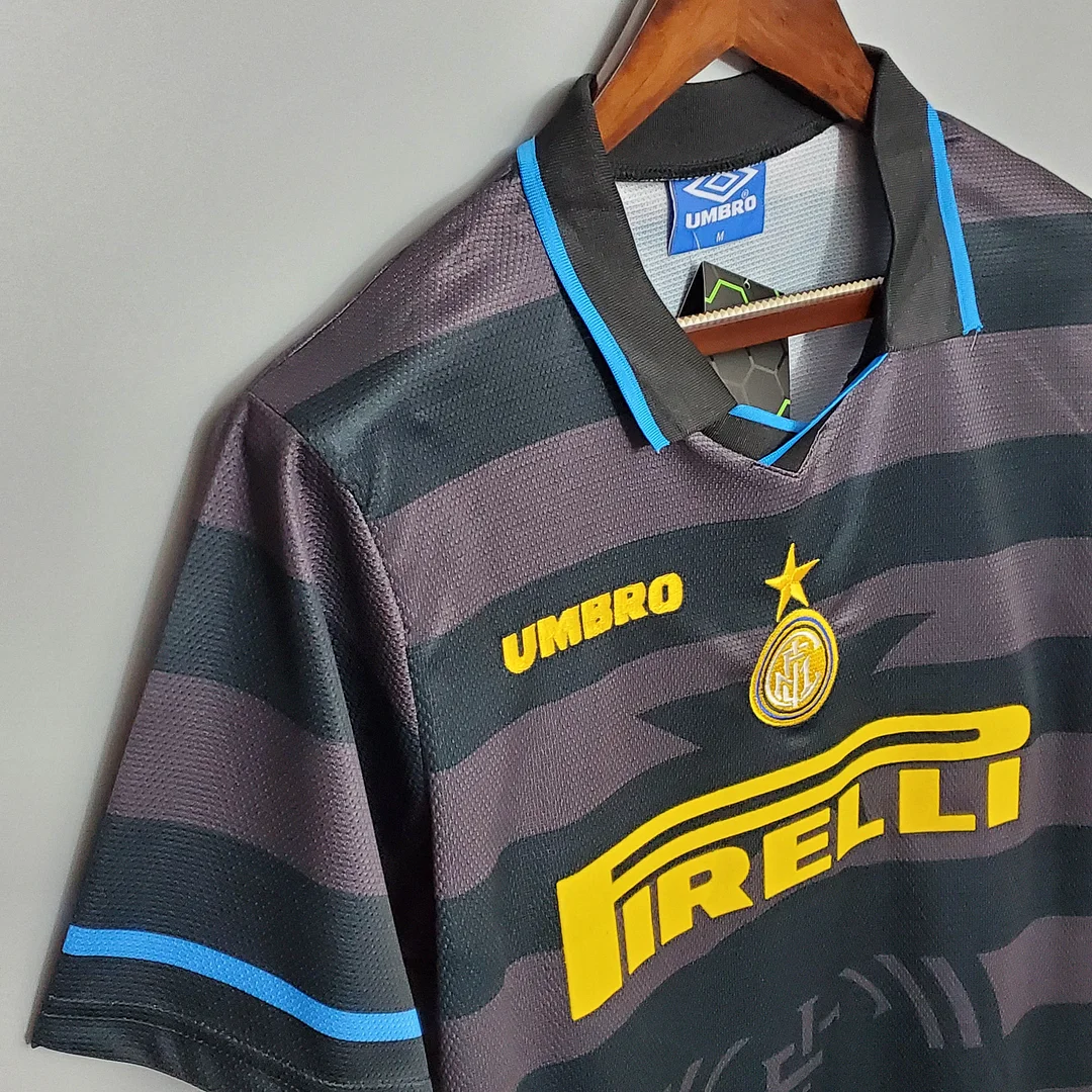 1997/1998 Retro Internazionale Milan Away Football Jersey 1:1 Thai Quality