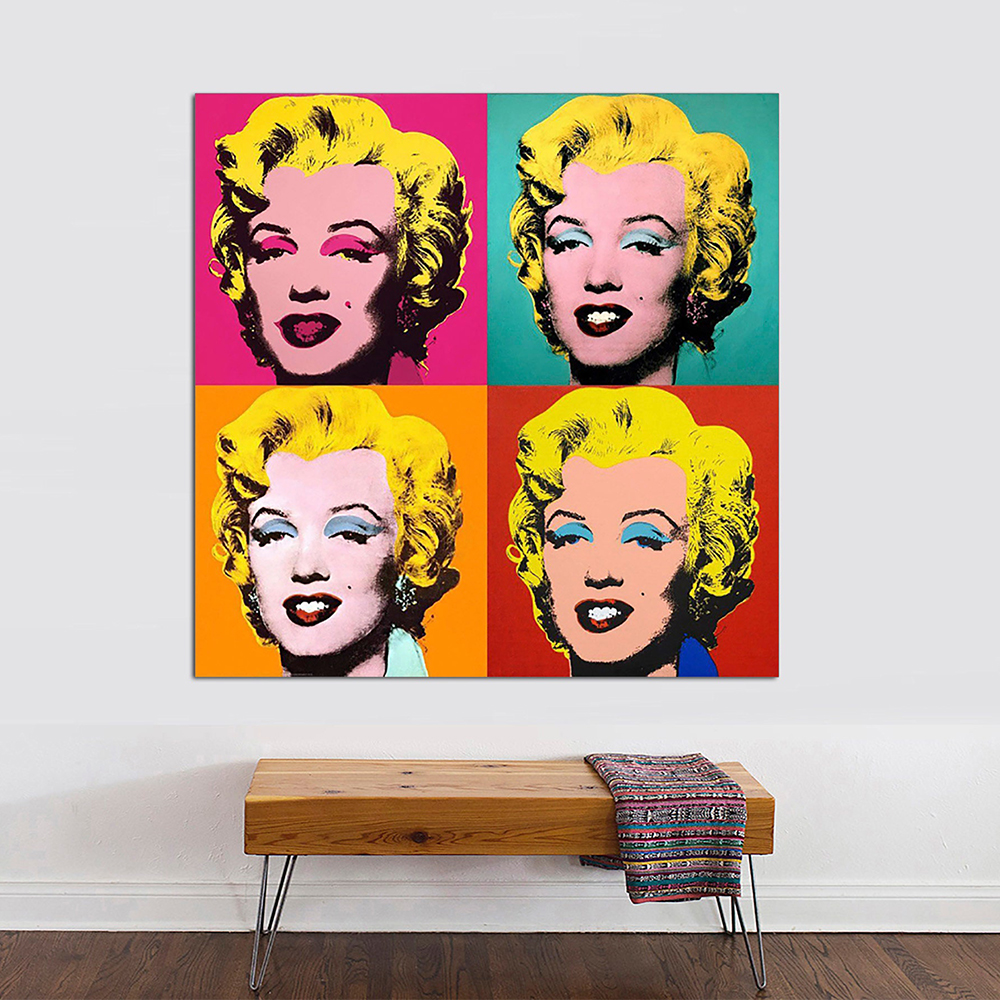 Marilyn Monroe Pop Art By Andy Warhol Canvas Wall Art 