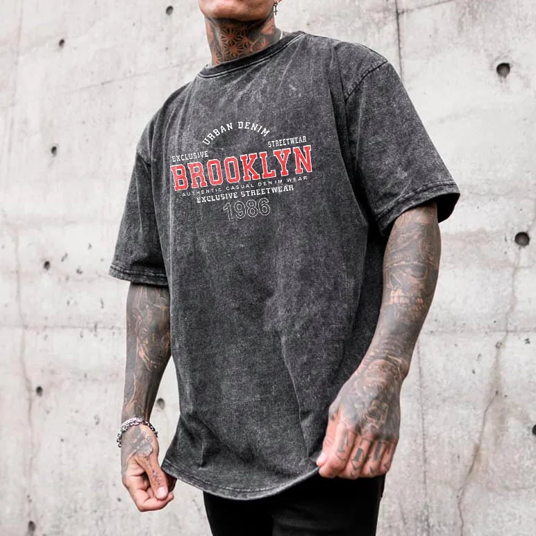 Retro New York City Brooklyn Short Sleeve T-Shirt