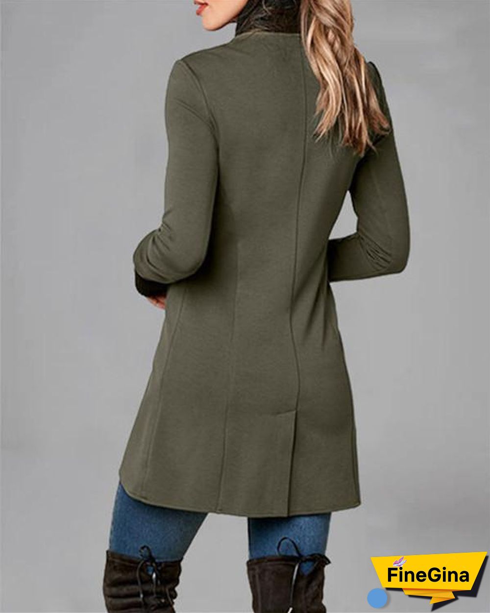 Retro Green Long Sleeve Top