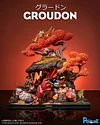 Land Series Groudon Family - Pokemon Resin Statue - PCHouse Studios