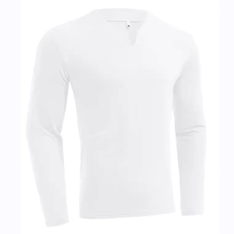 Uveng Uveng New Hot Fitness Plus-Size Sports T-Shirt Men's Elastic Comfortable Long-Sleeved Autumn V-Neck