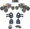 AMK UTB18 Front Rear Portal Axle Housing Aluminum Alloy 1/18 RC Case for Axial RC Crawler 1/18 UTB18 Capra Unlimited Trail Buggy RTR AXI01002T1 Update Parts