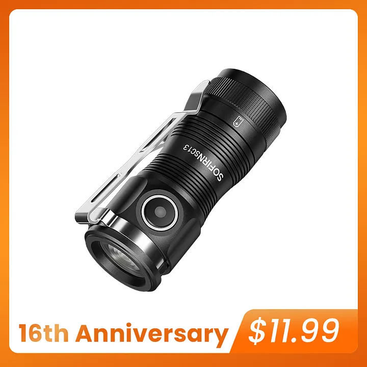 Mini Rechargeable EDC Flashlight | SOFIRN SC13 with Nichia 519A