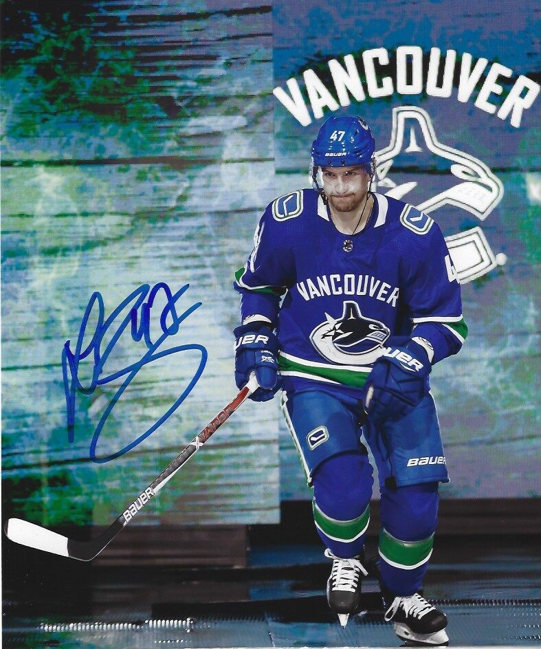 Vancouver Canucks Sven Baertschi Autographed Signed 8x10 NHL Photo Poster painting COA B