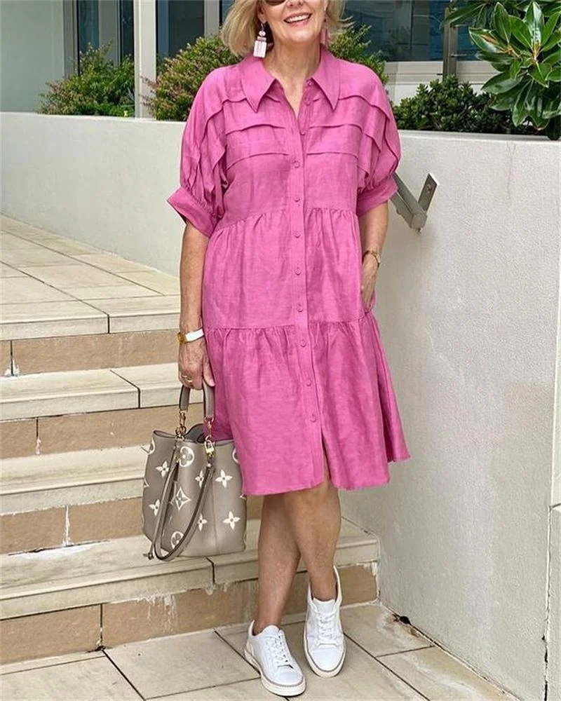 Women's Casual Solid Color Dress