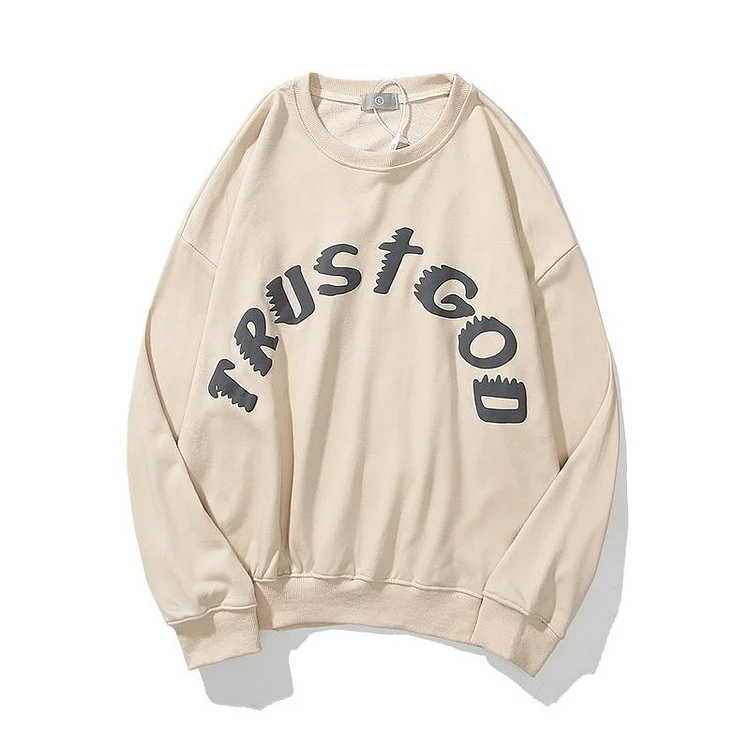 Kanye Hoodie Hip Hop Loose Crew Neck Top