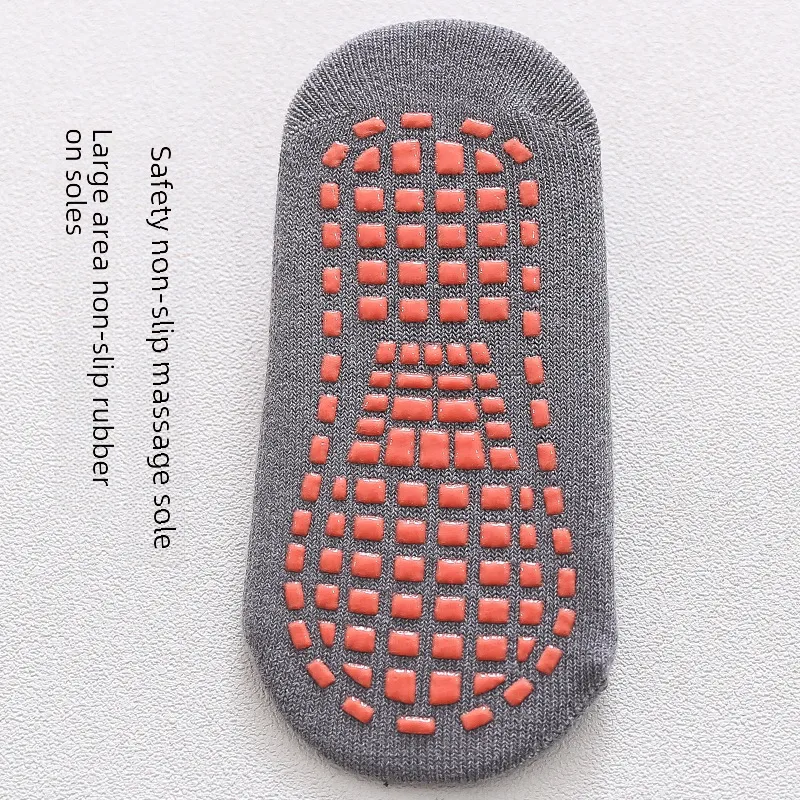 10 Pieces Children’S Anti-Slip Socks Solid Color Early Education Floor Socks Baby Toddler Socks Dispensing Thin Yoga Solid Color Socks Origin Supply