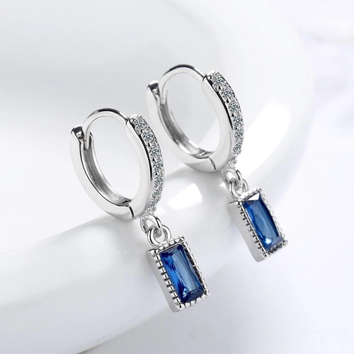 Royal Blue Crystal Earrings
