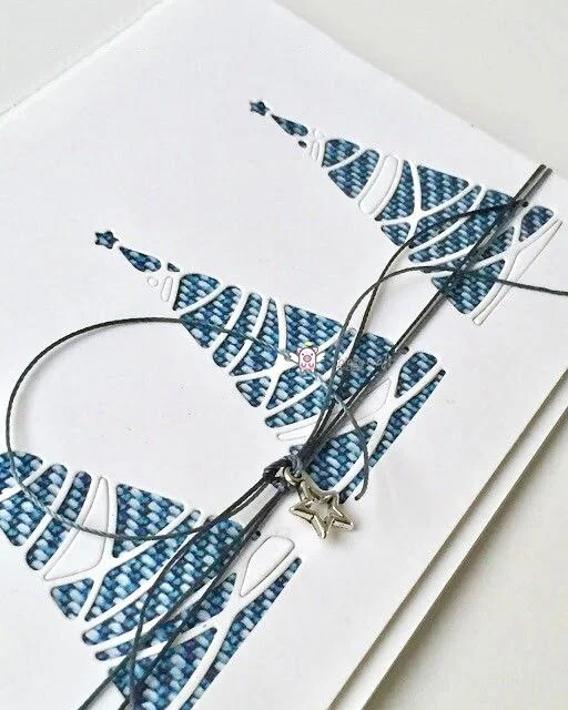 Piggy Craft metal cutting dies cut die mold Star christmas tree Scrapbook paper craft knife mould blade punch stencils dies