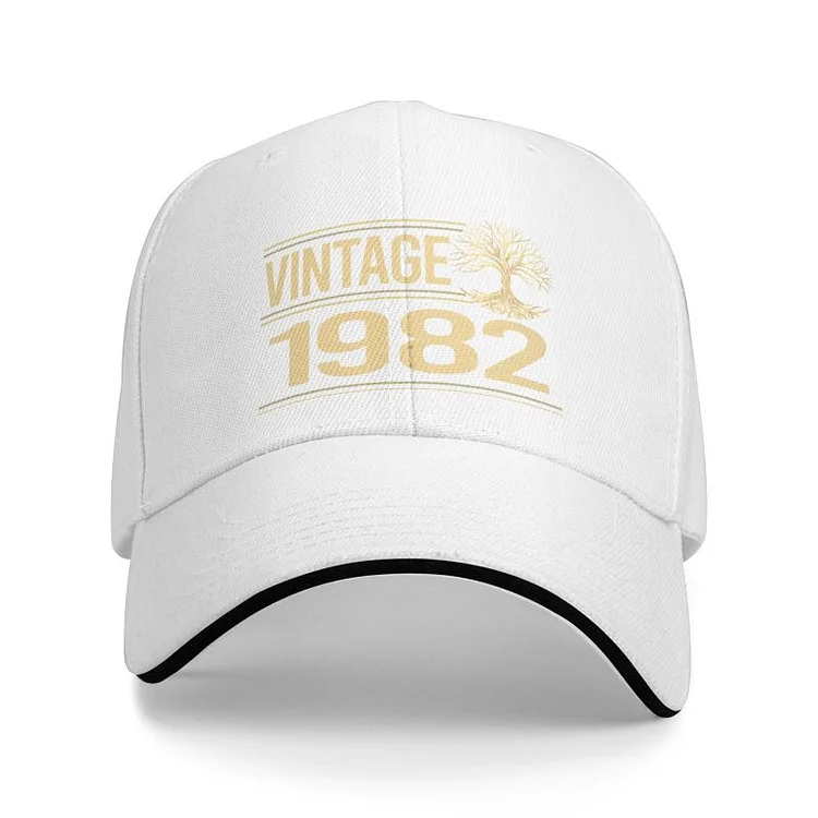 Personalized Retro Made In 1982 Tree Of Life Baseball Cap for Men Women Adjustable 40th Birthday Years Old Dad Hat Outdoor