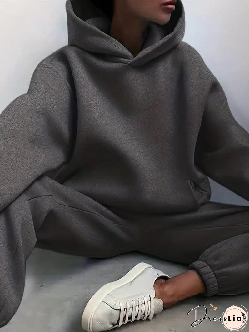 Hooded Sweatshirt and Jogger Pants Set