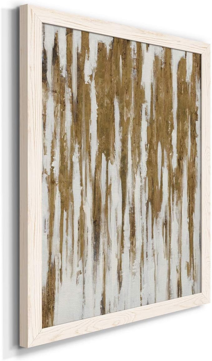 Renditions Gallery Wall Dcor, Livingroom Wall Art,Beach, Nautical, Scandanavian, Latin, Goldsicles- White Framed Canvas - 17X20 17X20