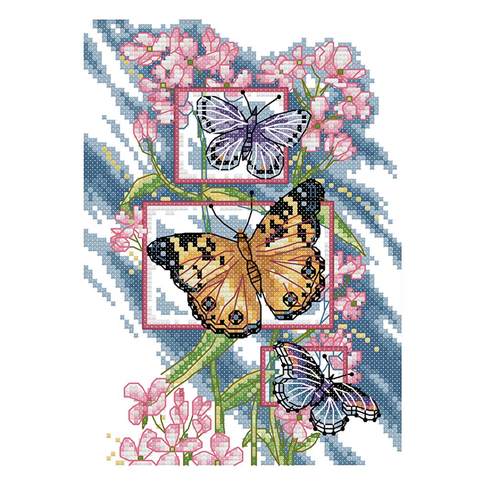 

butterfly - 14CT Stamped Cross Stitch - 18*26cm, 501 Original