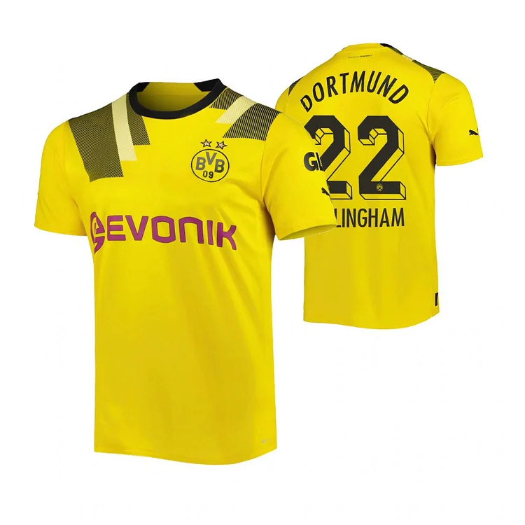 Borussia Dortmund Jude Bellingham 22 Third Cup-Trikot 2022-2023