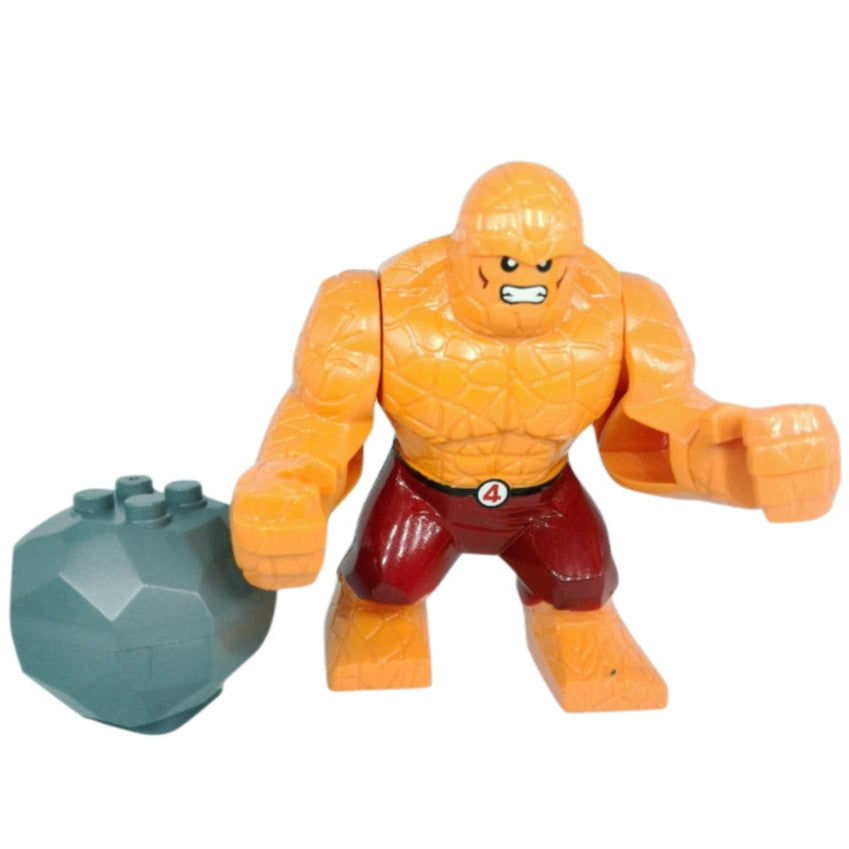 Thing (Red Shorts) Custom Marvel Superhero Large Minifigure Minifigure Bricks monstertoys