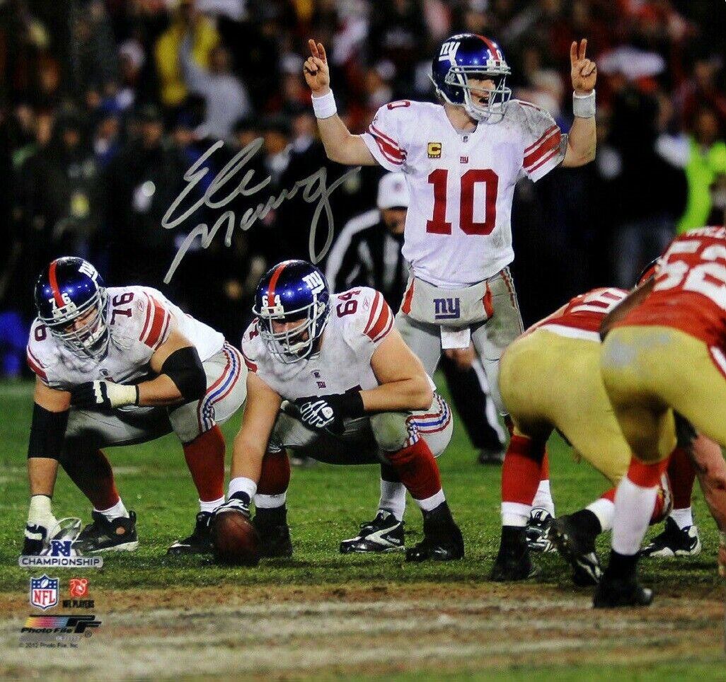 Eli Manning Autographed Signed 8x10 Photo Poster painting ( Giants ) REPRINT ,