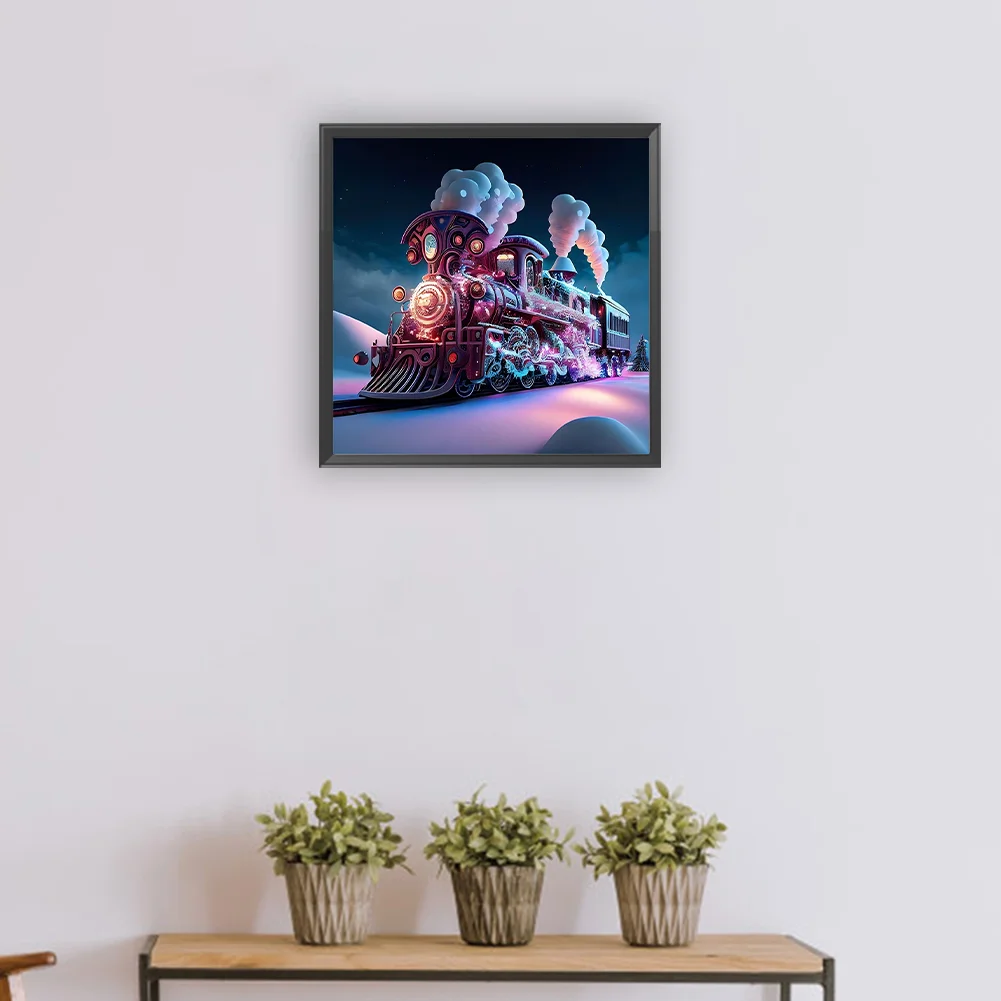 Diamond Painting - Full Round Drill - Train(Canvas|30*30cm)